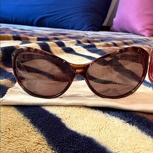 kate spade Brown Tortoiseshell Oversized Women's Sunglasses